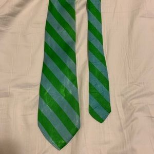 Lilly Pulitzer Tie Blue and Green Stripe